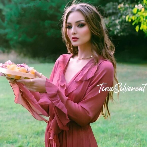 BLOGGER'S FAVE! Zara Ruffled Midi Dress NWT - Picture 8 of 16